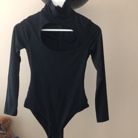 Oh Polly Tops - 🐕‍🦺Polly Brand Bodysuit in Black🐕‍🦺